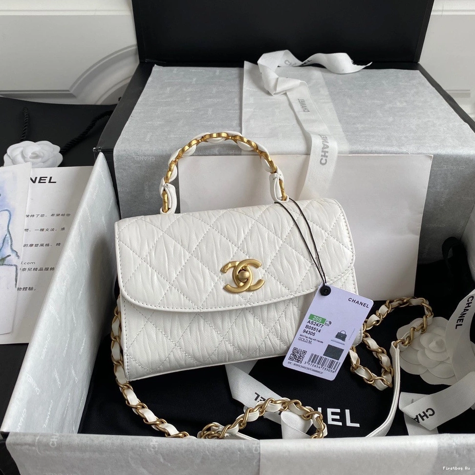 Firstbag Ru MINI FLAP CHANEL WITH TOP HANDLE BAG 0819